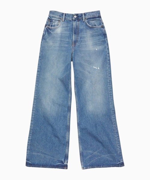 Hündürbel denim şalvar