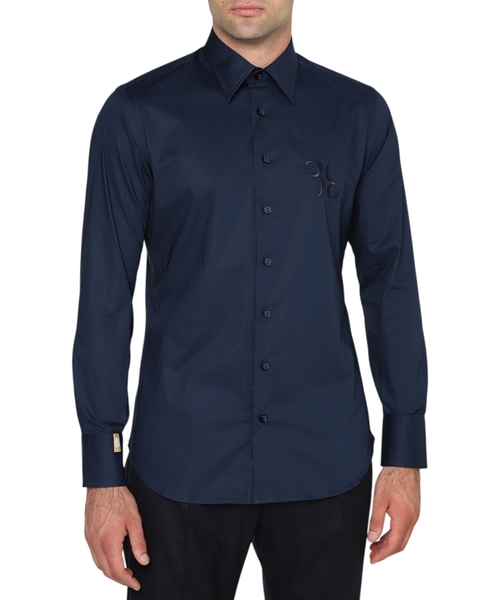 Рубашка с длинными рукавами и деталью в виде логотипа