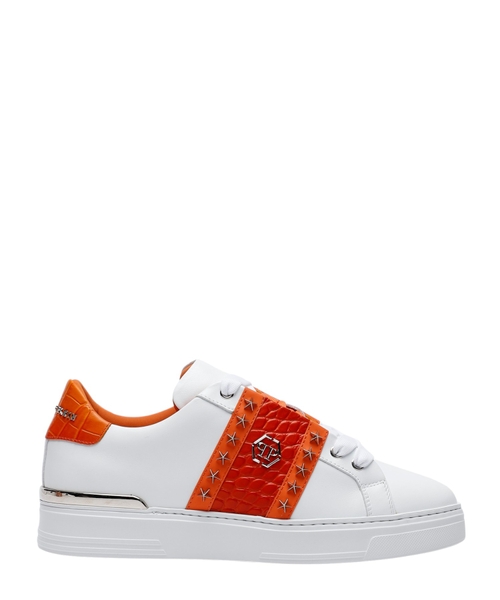 Lace up sneakers with logo detail