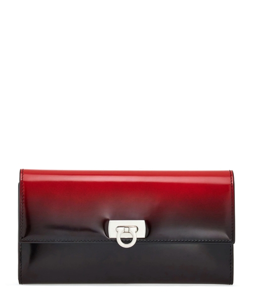 Gancini metal hissəli portmone