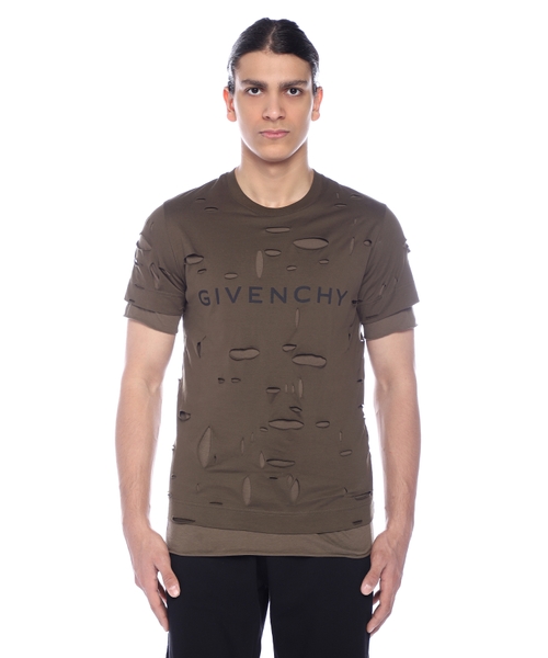 Dairəvi yaxa ilə qısaqol T-shirt