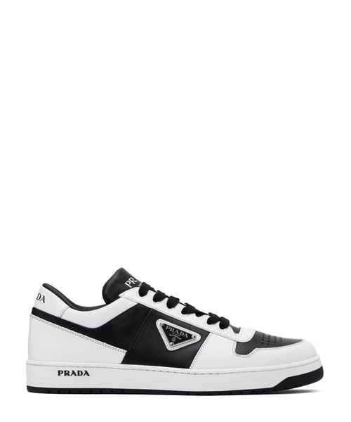 Leather sneakers with logo detail