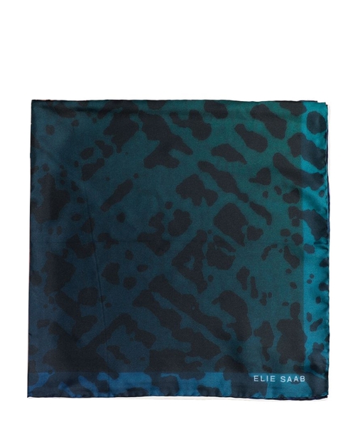 Шёлковый шарф с принтом в виде логотипа