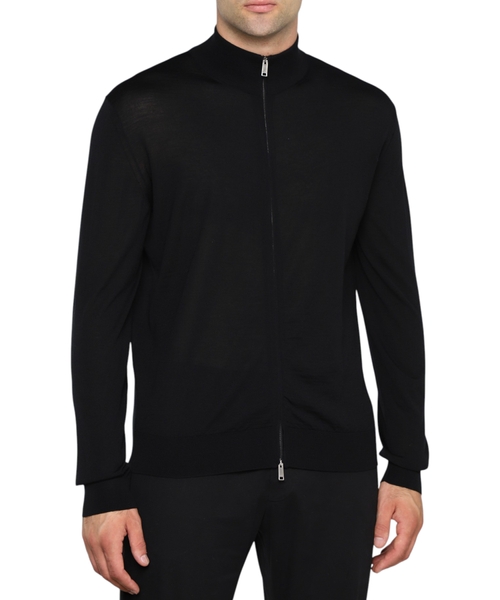 Кардиган из шерсти с застежкой-молнией