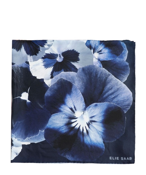 Шёлковый шарф с принтом в виде логотипа