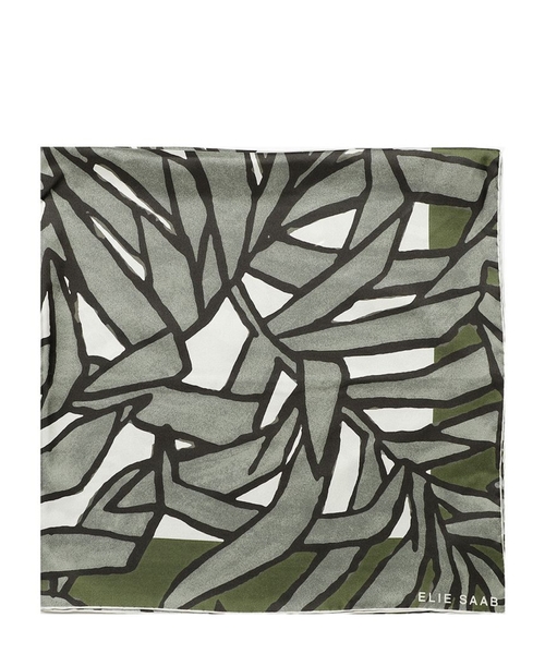 Шелковый шарф с логотипом