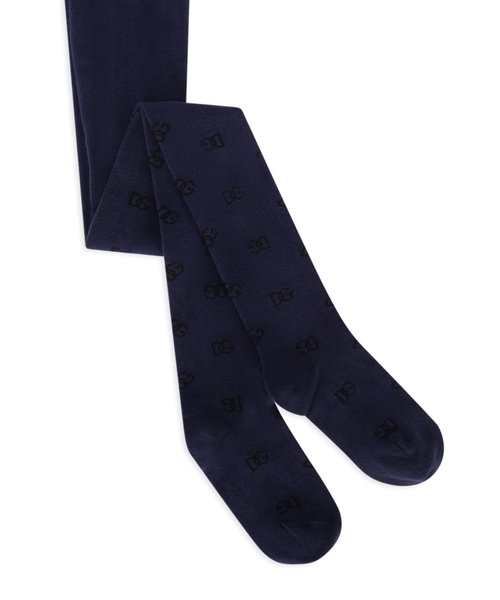 Хлопковые колготки с принтом логотипа