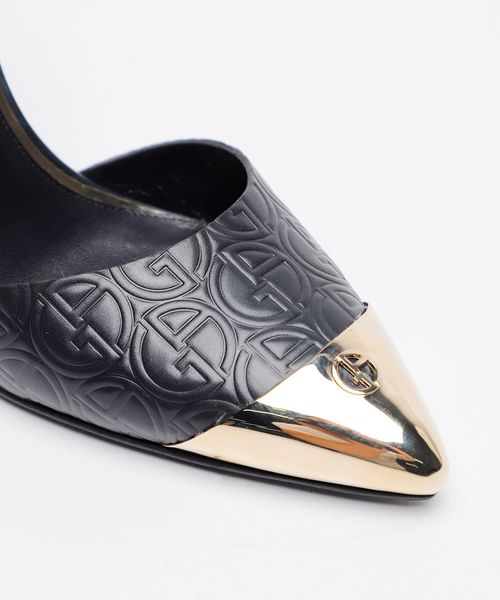 d'Orsay court shoes with all-over logo | Emporium