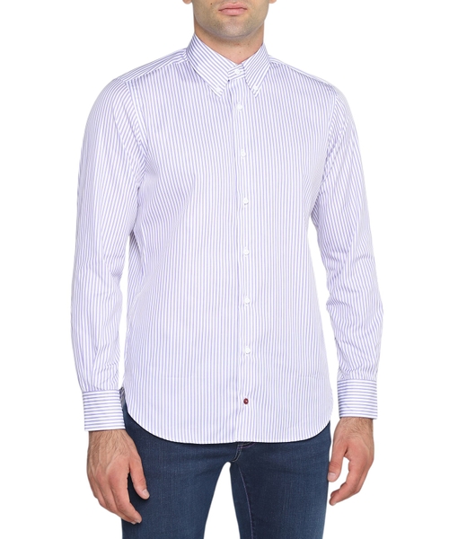 Рубашка с принтом в полоску