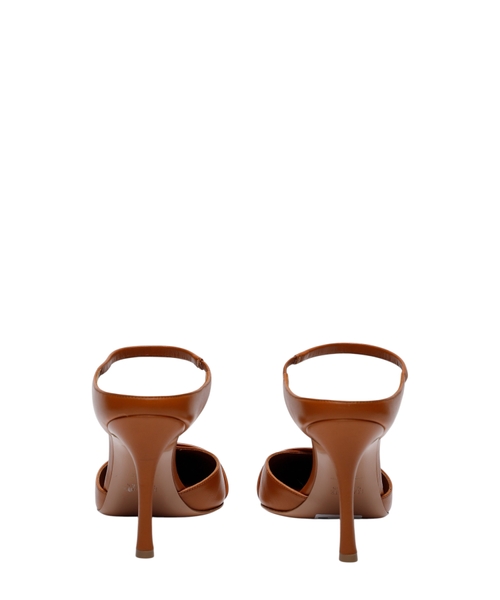 High-heel leather mule shoes #3