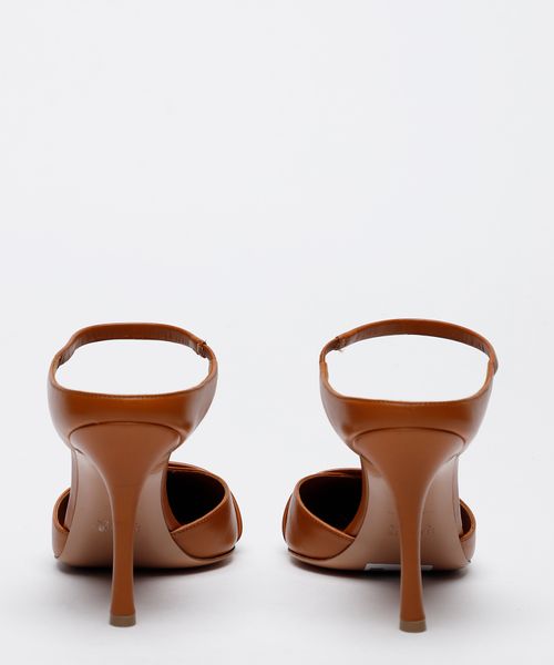 High-heel leather mule shoes #3