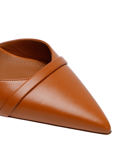 High-heel leather mule shoes #4