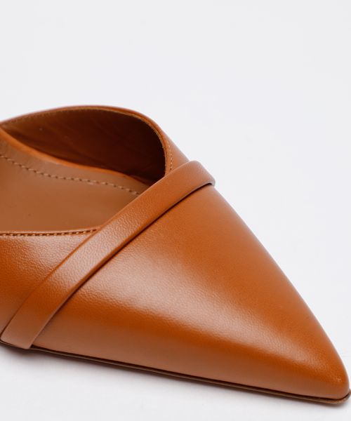 High-heel leather mule shoes #4