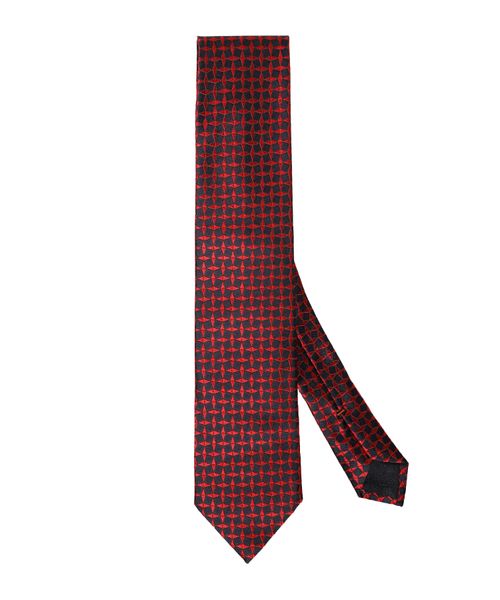Embroidery embellished tie