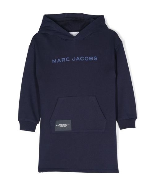 Long sleeve dress with logo print