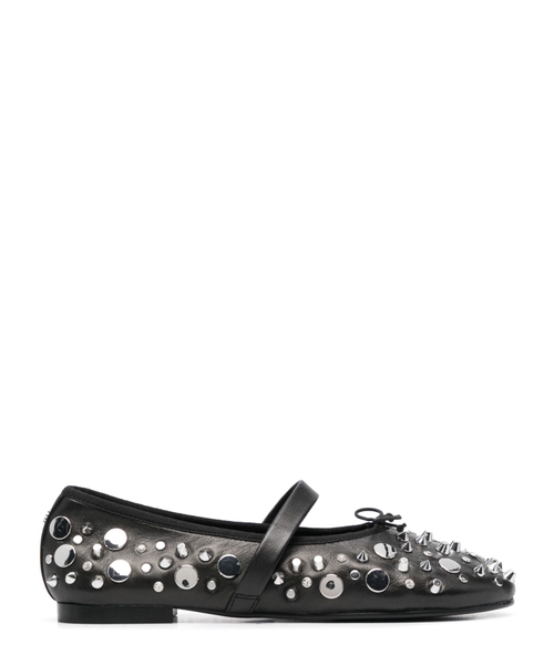 Studded ballet flats
