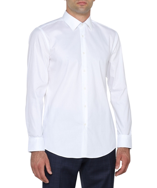 Long sleeve shirt with classic collar