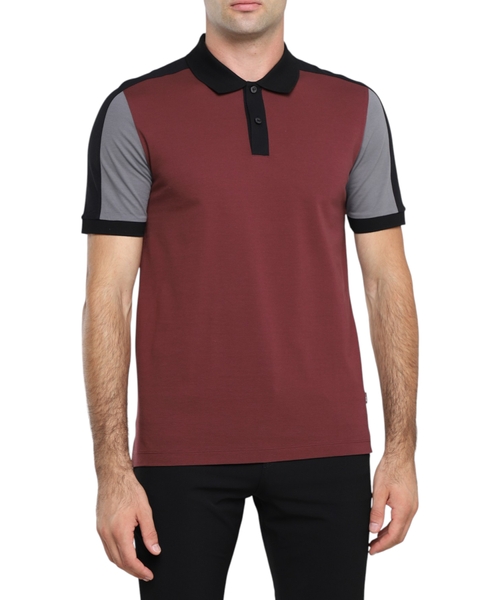 İkidüymə yaxalı qısaqol polo