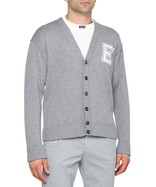 Bязаный кардиган с логотипом