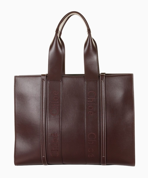 Logo embroidery details tote bag