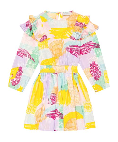 Long sleeve printed dress
