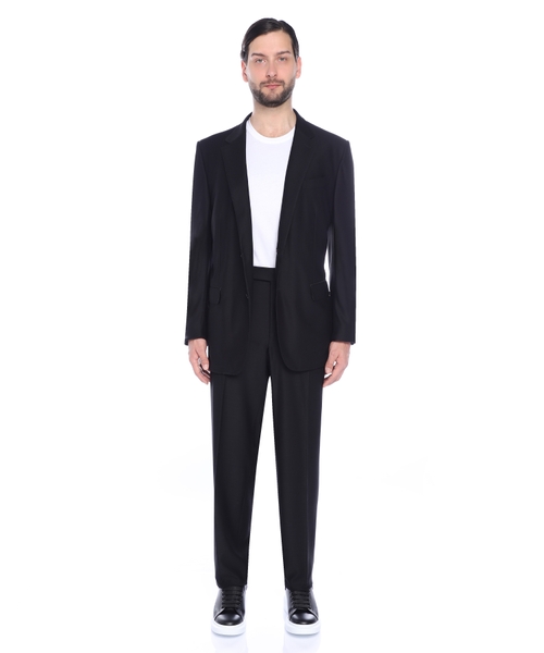 Straight-fit wool suit