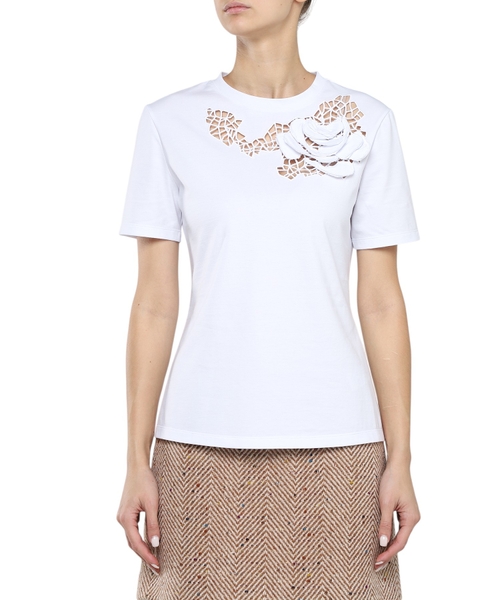 Футболка с круглым воротником и короткими рукавами