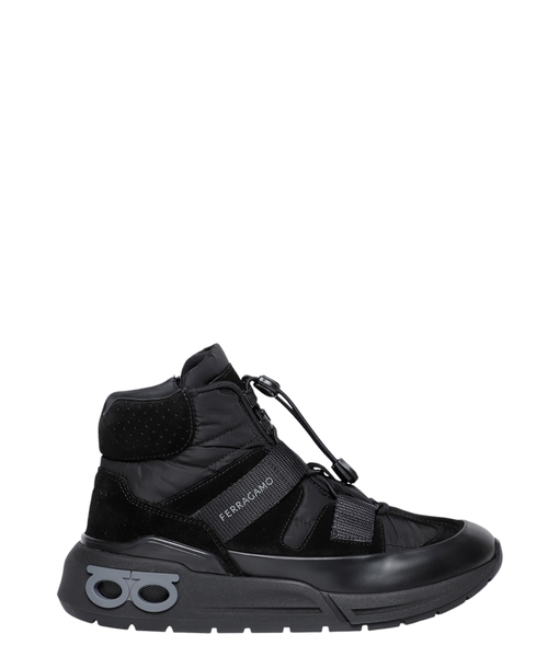 Trekking detail high-top sneakers
