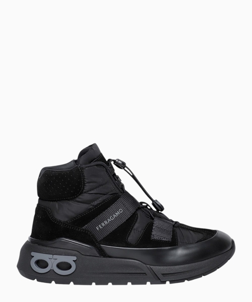 Trekking detail high-top sneakers