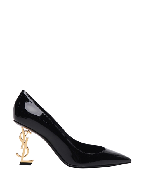 Opyum leather pumps with logo detail