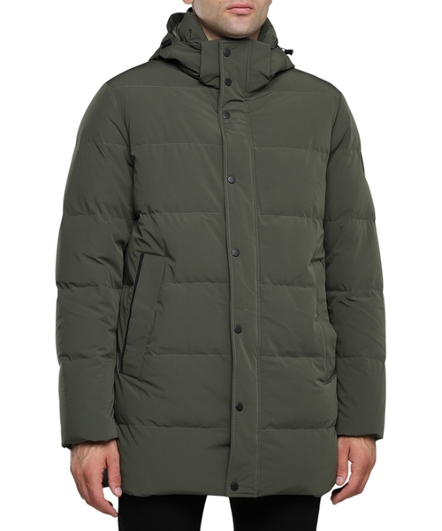 Quilted straight-fit jacket