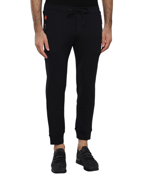 Elastik bel ilə düz biçimli idman üslublu şalvar