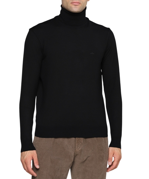 Long sleeve wool turtleneck