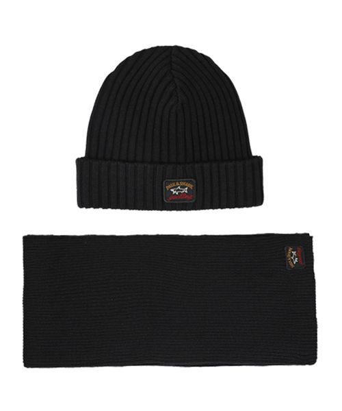 Zolaqlı trikotaj papaq və şərf dəsti