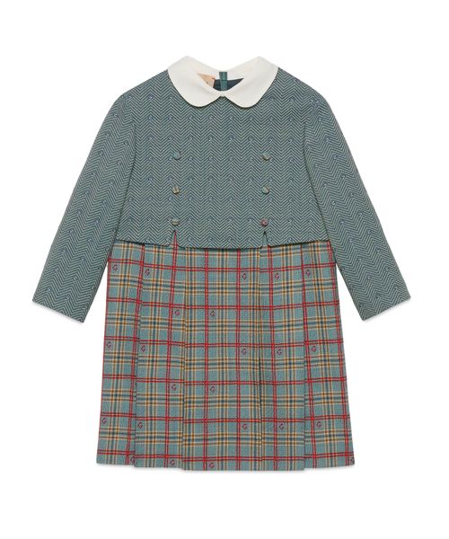 Long sleeve wool dress