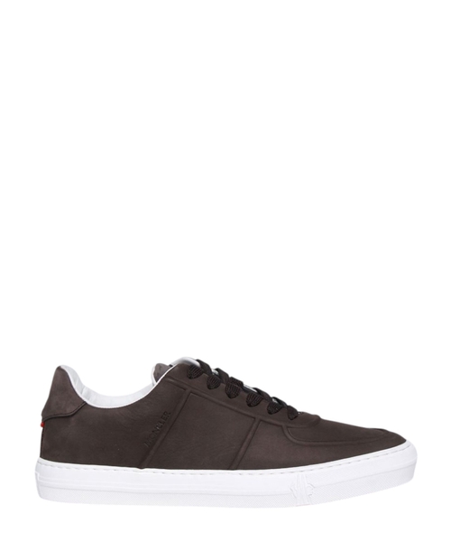 Logo detail leather sneakers