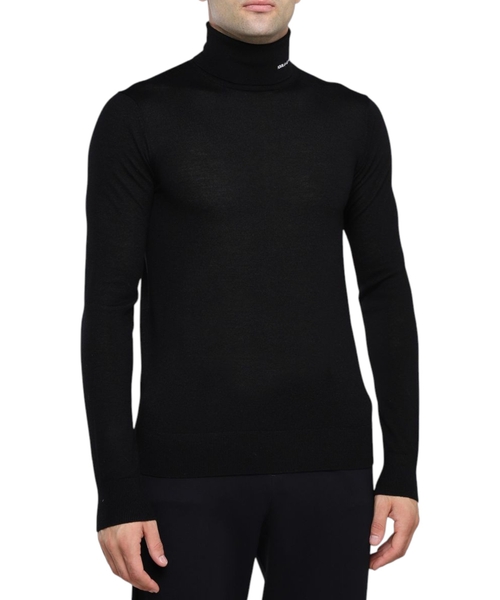 Logo detail high-neck sweater