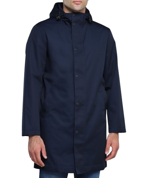 Straight-fit hooded jacket