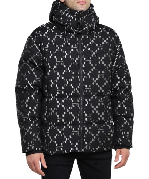 Logo details quilted jacket