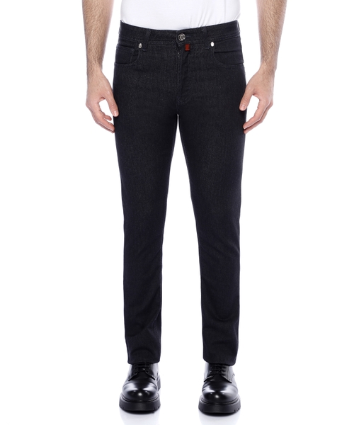 Джинсы прямого кроя с деталью в виде логотипа