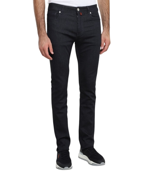 Джинсы прямого кроя с деталью в виде логотипа