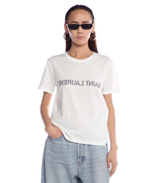 Футболка с зеркальным логотипом