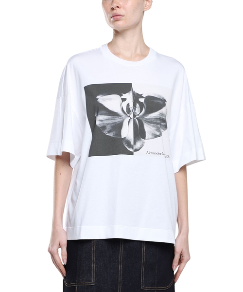 Футболка с принтом и короткими рукавами