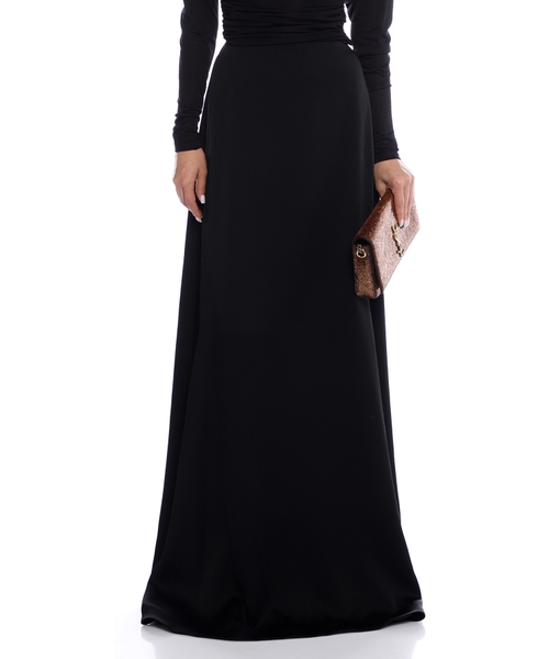 High-waist maxi skirt