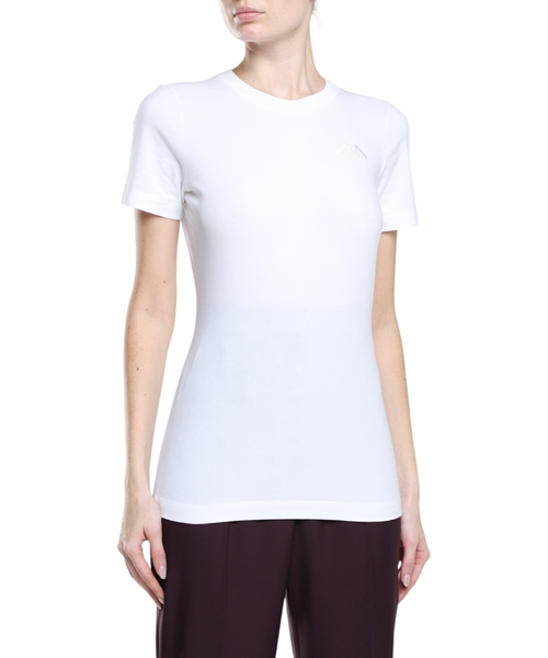 Футболка прямого кроя с вышитым логотипом