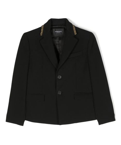 Logo detailing blazer