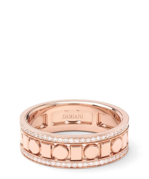 Pink gold and diamonds Belle Époque Reel ring