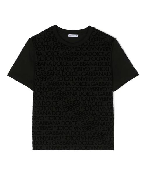 Short-sleeve logo printed T-shirt