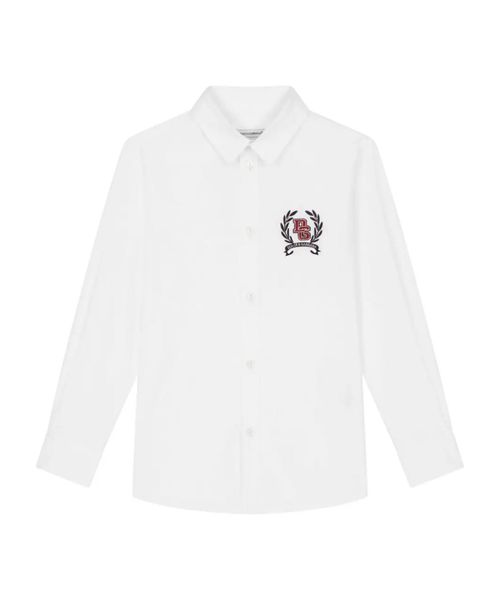 Logo embroidery detail shirt