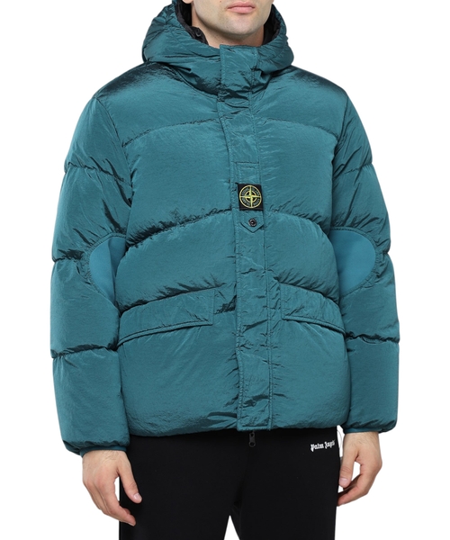 Reversible logo detail quilted jacket